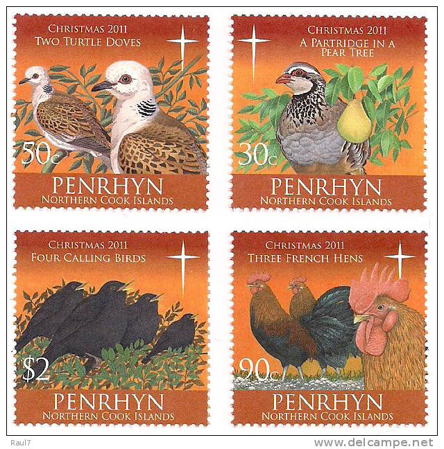 PENRHYN - 2011 - Noël 2011 - 4v Neufs // (MNH) - Penrhyn