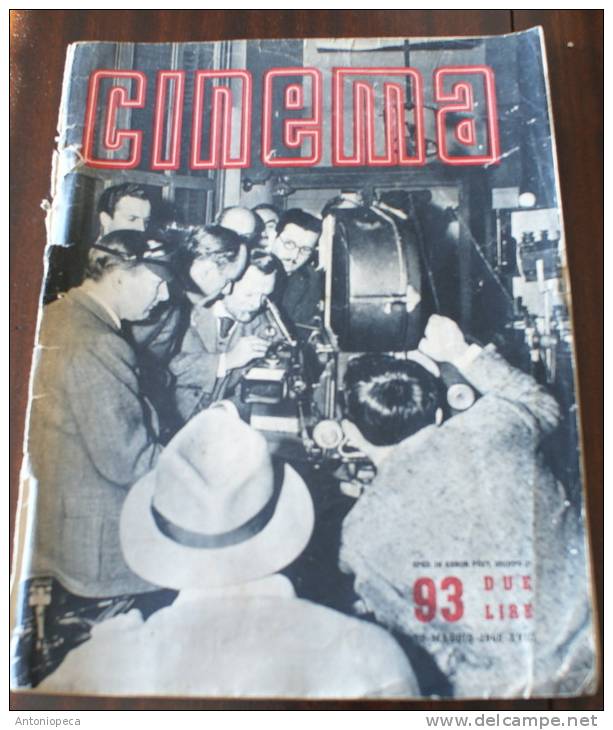 CINEMA - 2 NUMERI DI  "CINEMA" RIVISTA MENSILE DI CINEMATOGRAFO 1940-1941 - Erstauflagen