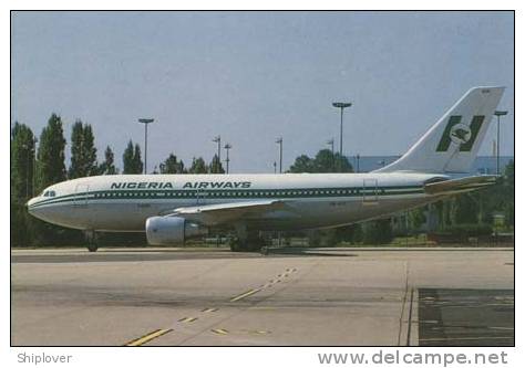 Airbus A-310-222 (5N-AUG) De La Compagnie Nigeria Airways Carte PI Réf. 517 - 1946-....: Era Moderna