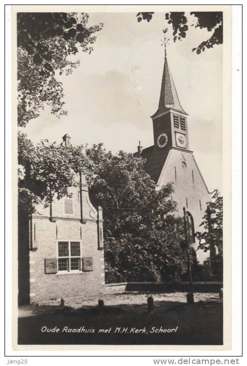 Nederland/Holland, Schoorl, Oude Raadhuis Met N.H. Kerk, 1949 - Schoorl