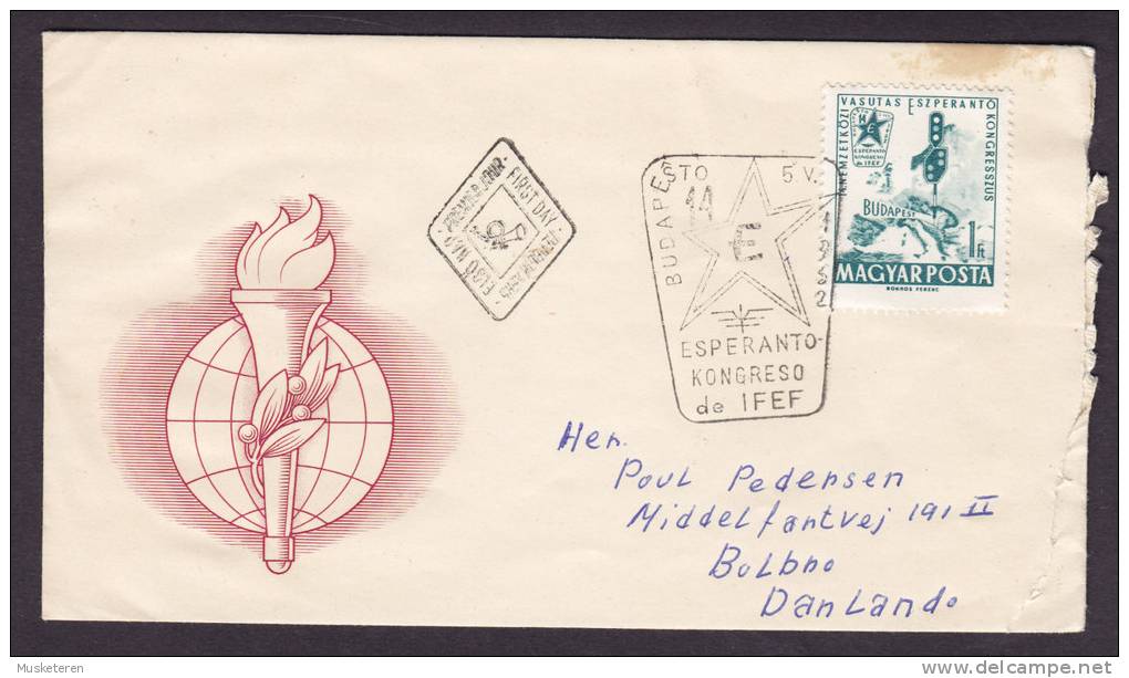 Hungary FDC Cover 1962 International ESPERANTO Kongress - FDC