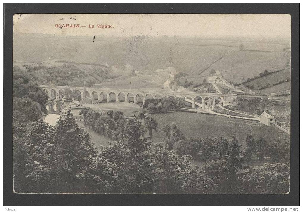 1911 - 169 - DOLHAIN - VIADUC - - CARTE DE HERSTAL - Andere & Zonder Classificatie