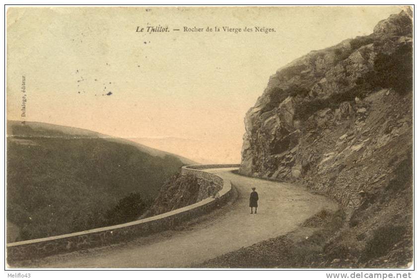 88/CPA A - Le Thillot - Rocher De La Vierge Des Neiges - Le Thillot