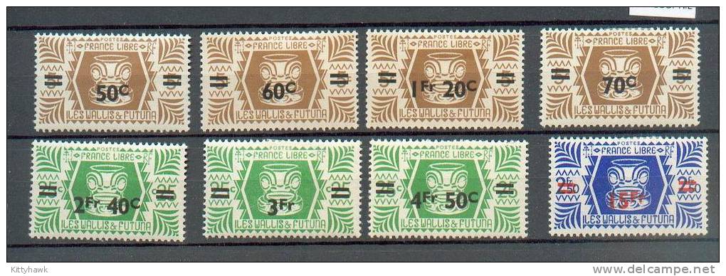 WALLIS 96 A  - Y  148 à 155 * Charnières Complètes - Unused Stamps