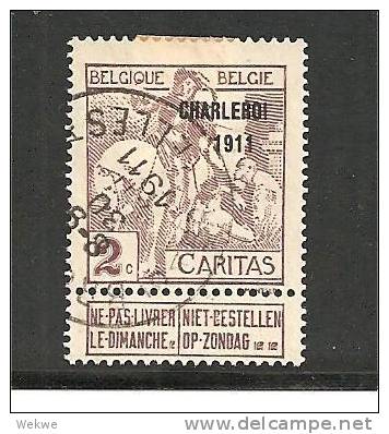 BMi.Nr.82 III/ BELGIEN - AntiTuberkulose Fond, Charleroi, 2 Cent O - 1910-1911 Caritas