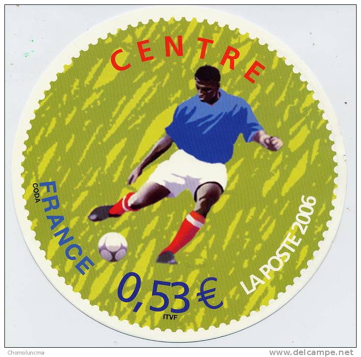 Limited Edition Postcard In The Shape Of Football Soccer Balloon French Post Official Product 2006 Germany World Cup - 2006 – Duitsland