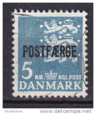 Denmark 1972 Mi. 44      5.00 Kr Kleines Reichswappen Overprinted POSTFÆRGE - Pacchi Postali