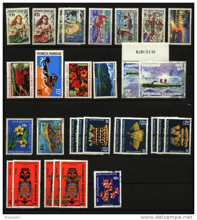 POLYNESIE:  Lot De Beaux Timbres En Second Choix , Cote 177,15 Euros Au 10eme De Cote - Autres & Non Classés