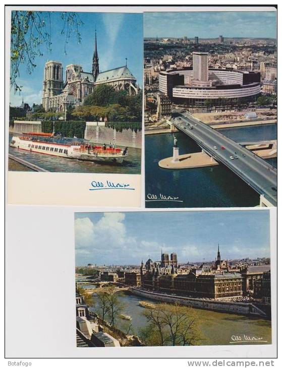 3 CPM PARIS - Lots, Séries, Collections