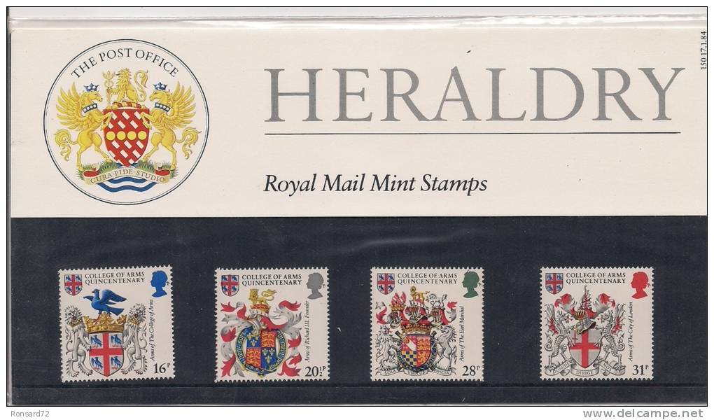 1984 - Heraldry / Armoiries - Presentation Packs