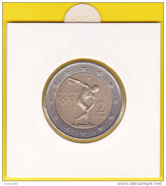 Commémorative 2 Euros. Jeux Olympiques D´été, Athènes - Grèce 2004 - Grèce