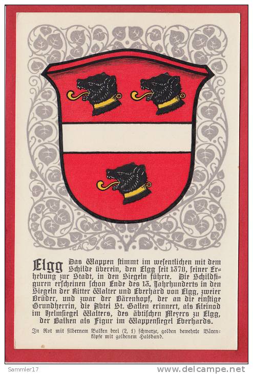 ELGG, WAPPEN, GEMEINDEWAPPEN - Elgg