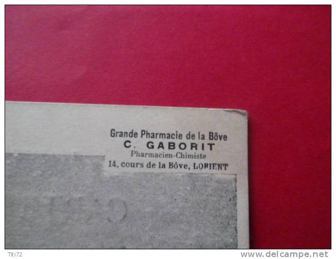 56 LORIENT  Carte Precurseur Publicite Pharmacie De La Bove  Gaborit Vue De REIMS Panorama  Morbihan - Lorient