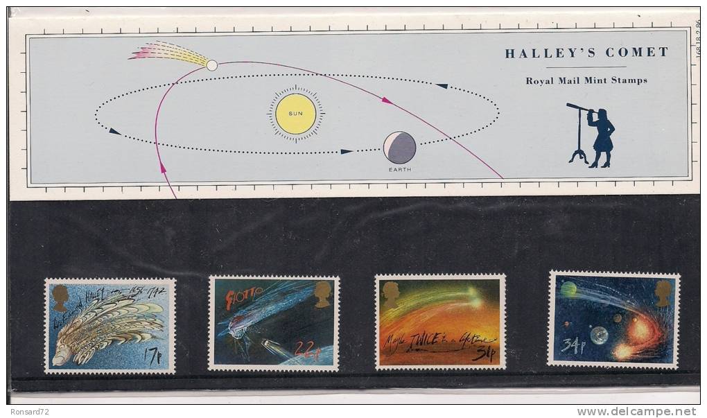 1986 - Halley's Comet - Presentation Packs