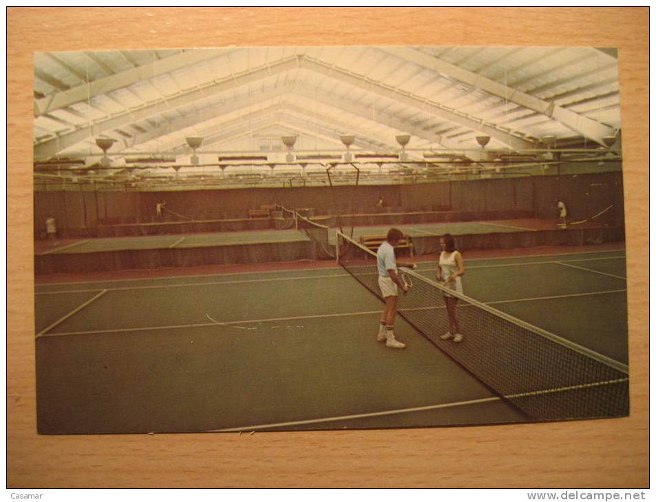 USA Grossinger NY Tennis Center Lounge Tenis Post Card - Tenis