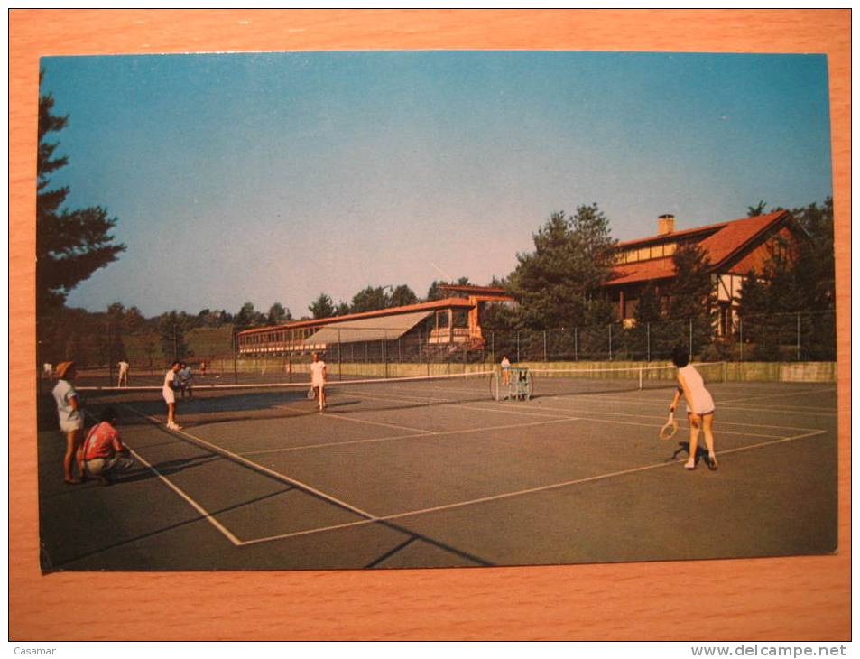 USA Grossinger NY Tennis Center Lounge Tenis Post Card - Tenis