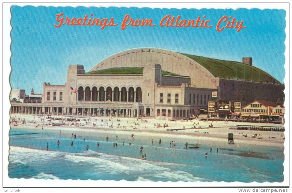 USA, Atlantic City, New Jersey, Convention Hall, 1960s Unused Postcard [P8106] - Atlantic City