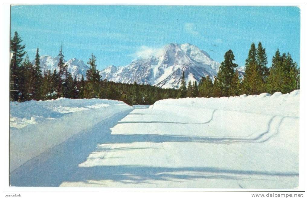 USA, Winter In The Tetons, Wyoming, 1959 Used Postcard [P8111] - Other & Unclassified