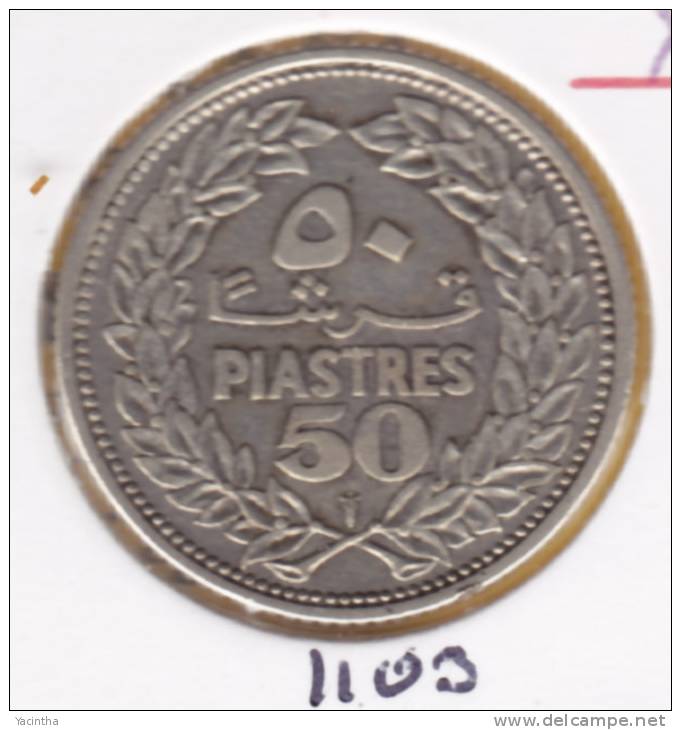 @Y@   Libanon  50 Piaster  1952   (1103  )   XF - Liban