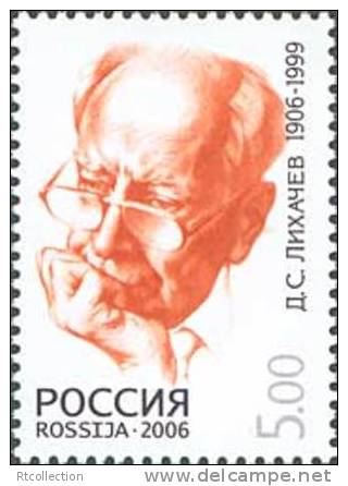 Russia 2006 D.S. Likhachev Birth Centenary Literature Critis ART Famous People Academic MNH Michel 1378 Scott 7001 - Collections