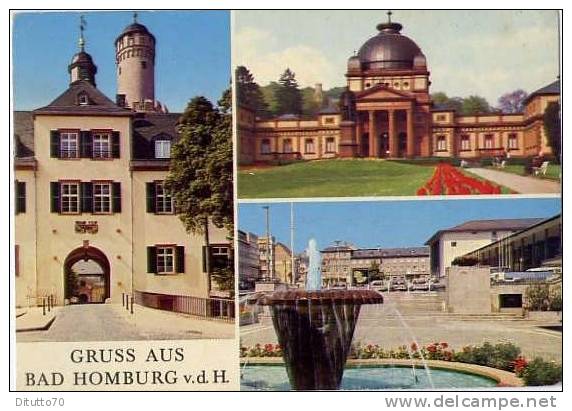 Gruss Aus Bad Homburg V.d.h. Non Viaggiata Formato Grande - Bad Homburg