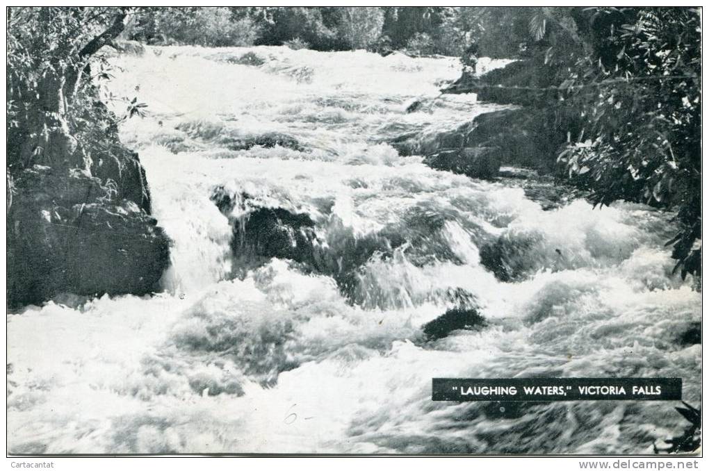 ZAMBIA. "LAUGHING WATER" OF VICTORIA FALLS. BELLA CARTOLINA DEL 1962 - Zambie