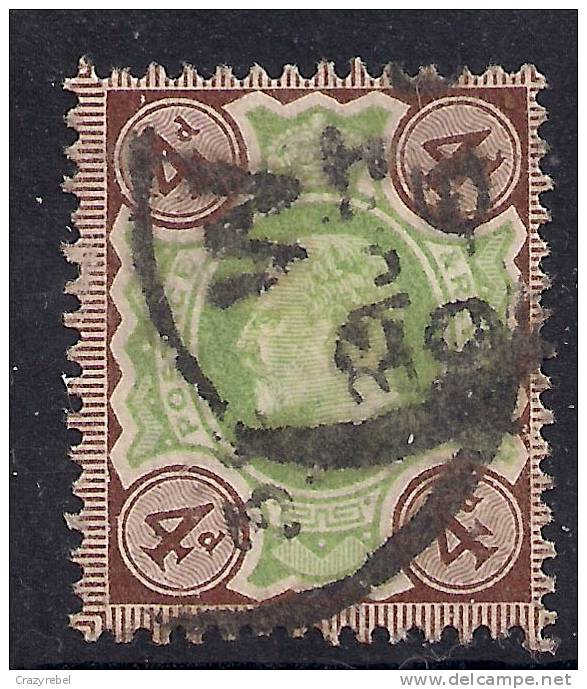 GB 1902 - 10 KEV11 4d BROWN & GREEN USED STAMP.. ( A563 ) - Usati