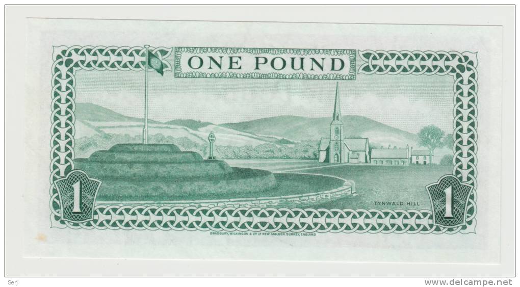 Isle Of Man 1 Pound 1983 AUNC++ P 38 - 1 Pond