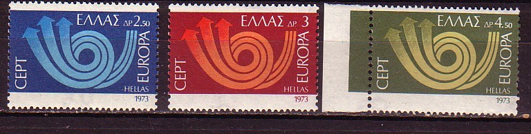 PGL - EUROPA CEPT 1973 GRECE Yv N°1125/27 ** - 1973