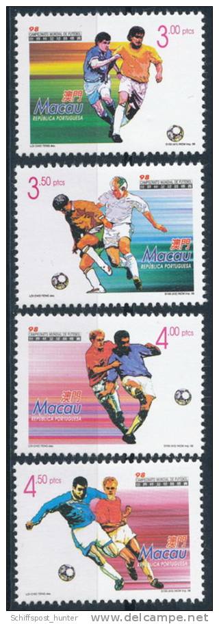 MACAU  Mi-Nr. 972/75, Fussball-WM  Feinst Xx, 2 Sets !! - Altri & Non Classificati