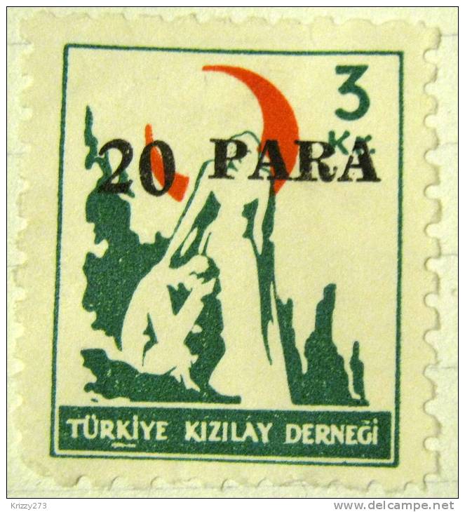 Turkey Postal Tax 3k Overstamped 20para - Mint Hinged - Other & Unclassified