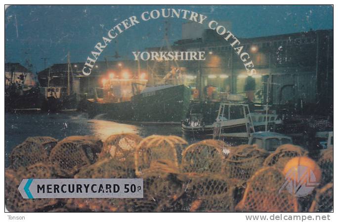 Mercury, MER073, Country Cottages - Harbour, 2 Scans.   20MERA/W. - [ 4] Mercury Communications & Paytelco