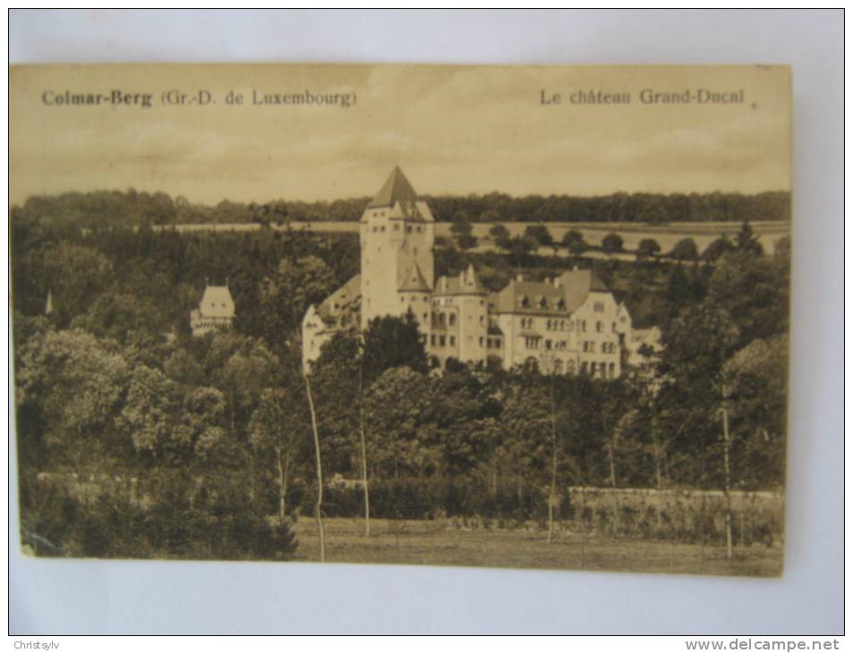COLMAR BERG GRAND DUCHE DE LUXEMBOURG LE CHATEAU GRAND DUCAL - Colmar – Berg