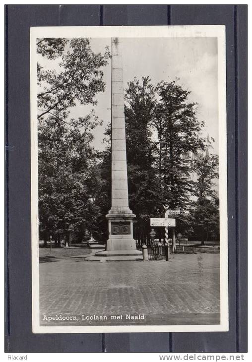 26193     Paesi  Bassi,    Apeldoorn,  Loolaan  Met  Naald,  VG  1955 - Apeldoorn