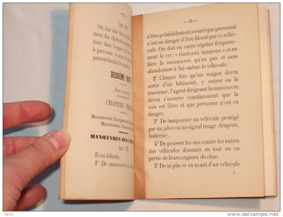 Chemin De Fer Du Nord. Instruction Générale.Préscription à Observer Par Les Agents Pour Se Mettre à L´abri Des Accidents - Andere & Zonder Classificatie