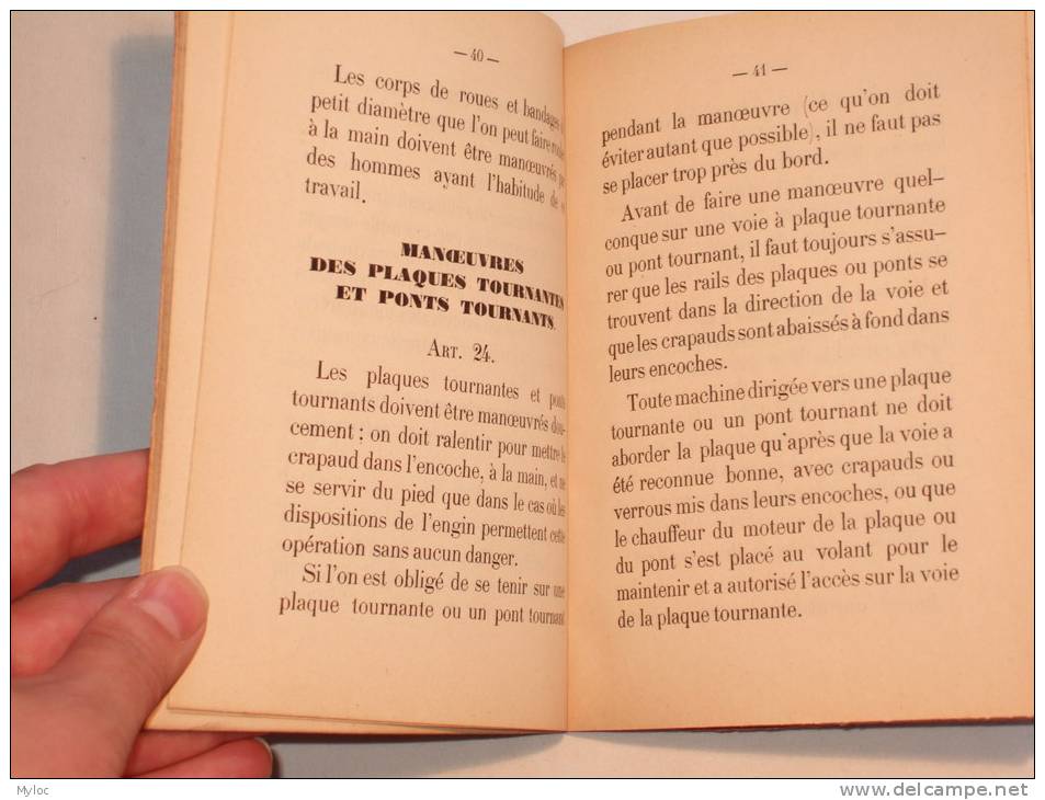 Chemin De Fer Du Nord. Instruction Générale.Préscription à Observer Par Les Agents Pour Se Mettre à L´abri Des Accidents - Autres & Non Classés