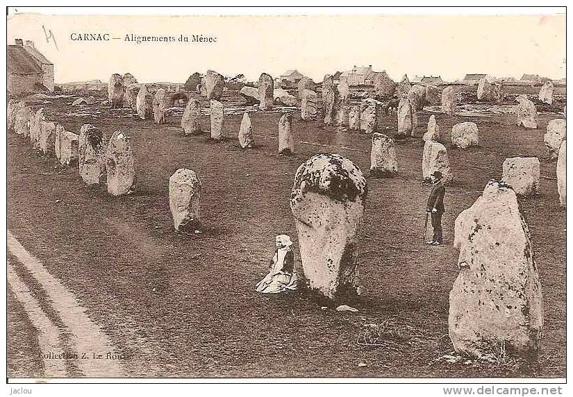 CARNAC ALIGNEMENTS DU MENEC ,PERSONNAGES  REF 25732 - Dolmen & Menhire