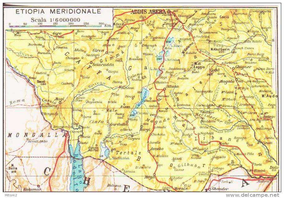 48*-Cartina Geografica-Militaria-Africa Orientale-Ex Colonie Italiane: Etiopia-Pubblicitaria Nestlé-Nuova-New - Ethiopië