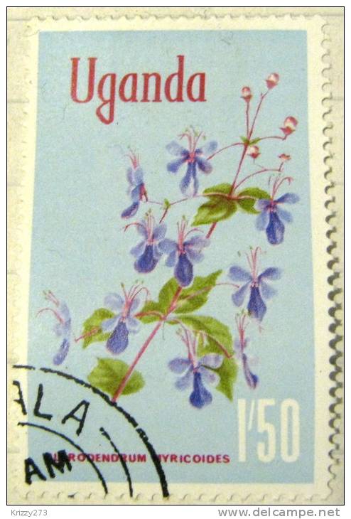 Uganda 1969 Clerodendrun Myricoides 1s 50 - Used - Uganda (1962-...)