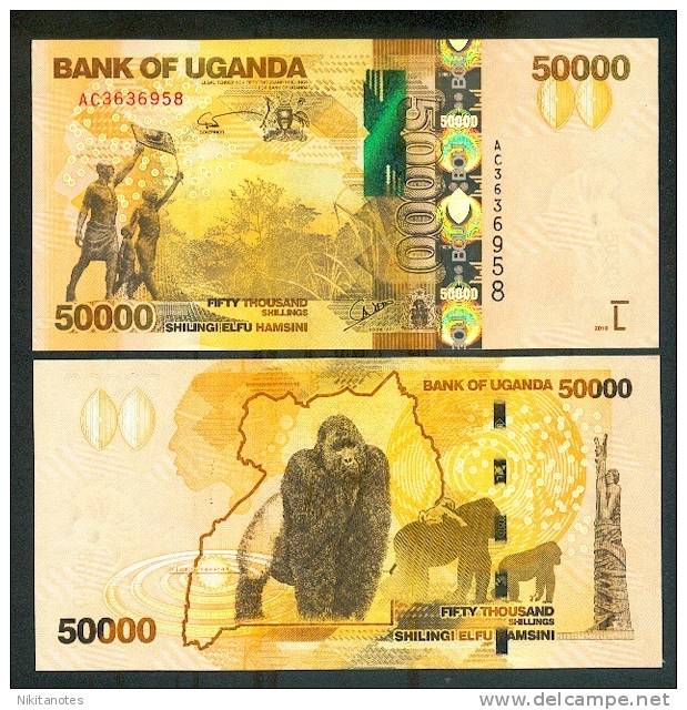 UGANDA 50000 SHILLINGS 2010 PICK NEW UNC. - Oeganda