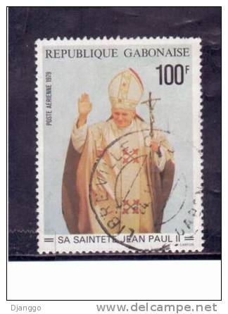 SAVA217-17- OBLITERE - YT Gabon 1979 N°A217  Jean Paul II 217 - Gabon (1960-...)