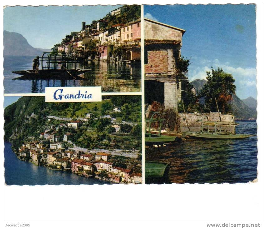 B58619 Gandria Lago Di Lugano Multiviews Not Used Perfect Shape Back Scan At Request - Trento