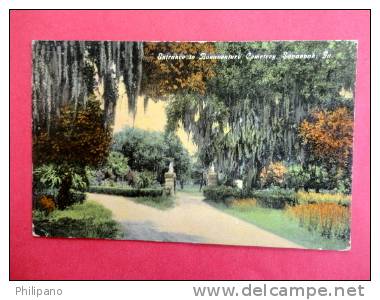 GA - Georgia > Savannah  Entrance To Bonaventure Cemetery      Ca 1910   -ref 438 - Savannah
