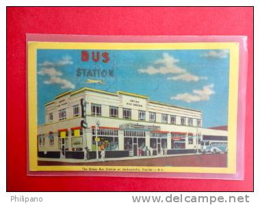 FL - Florida > Jacksonville  Union Bus Station   Linen  Ref 439 - Jacksonville