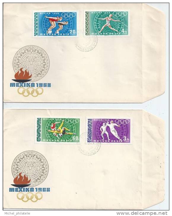 Hongrie, Premier Jour, Jeux Olympiques - Postmark Collection