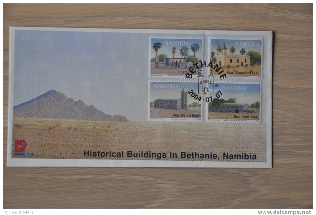 FDC NAMIBIË NAMIBIA 2004 HISTORICAL BUILDINGS BETHANIE   BLANCO BLANK. - Namibie (1990- ...)