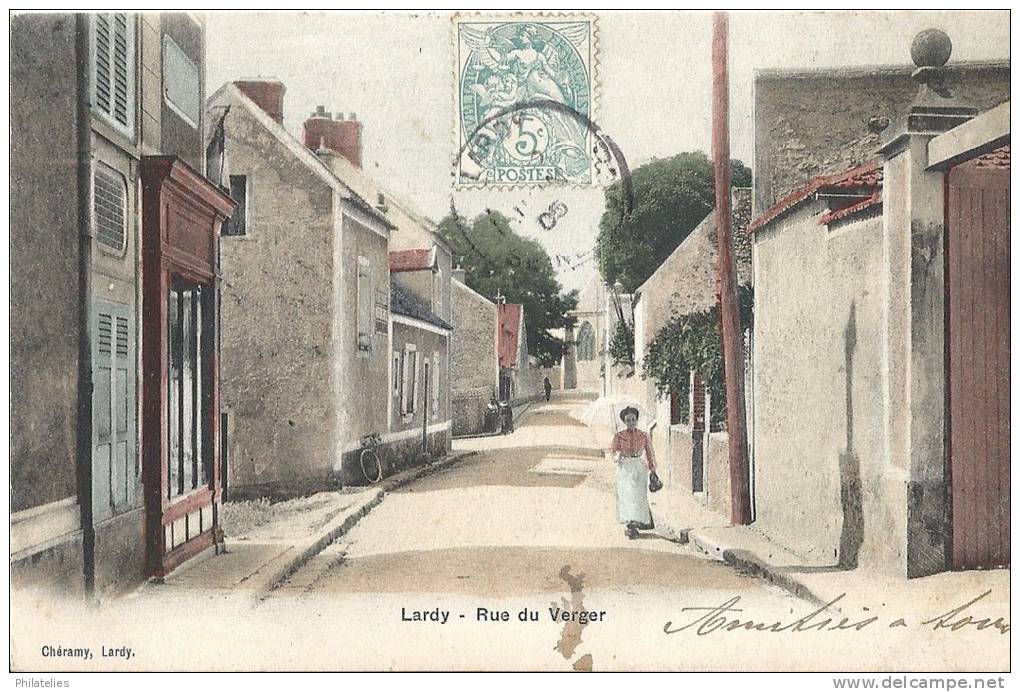 LARDY RUE DU VERGER  1905 - Lardy