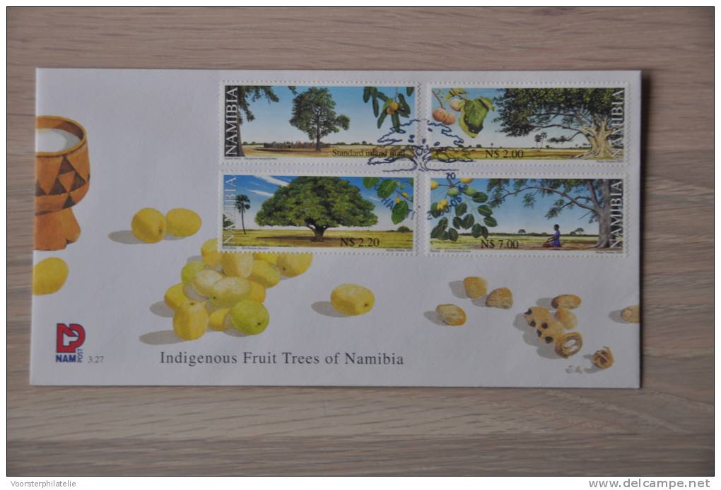 FDC NAMIBIË NAMIBIA 2000 VRUCHTENBOMEN FRUIT TREES OBSTBAUME  BLANCO BLANK. - Namibia (1990- ...)