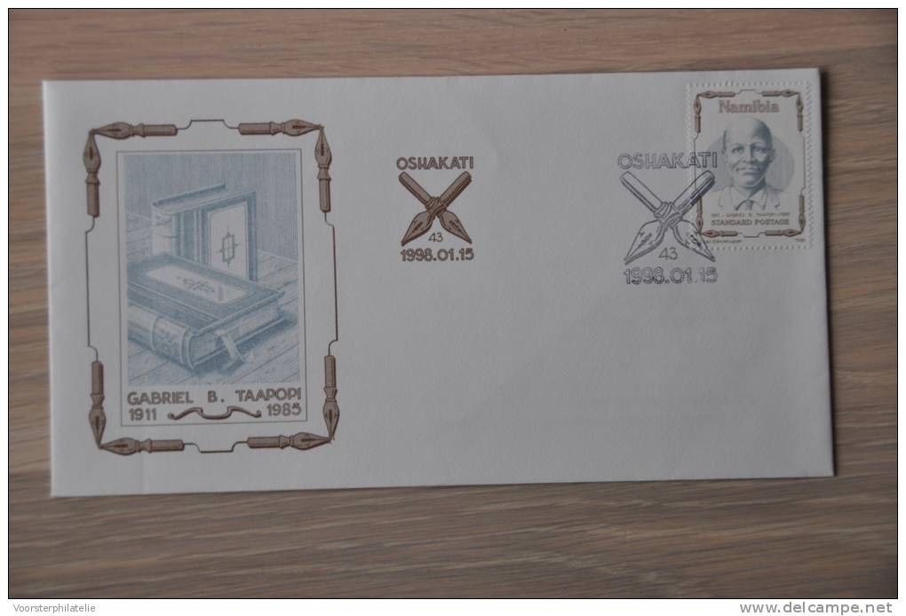 FDC NAMIBIË NAMIBIA 1998 GEBRIEF B. TAAPOPI  BLANCO BLANK. - Namibia (1990- ...)