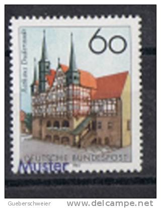 S-ART31 - ALLEMAGNE N° 1055 Neuf** SPECIMEN MUSTER Mairie De Duderstadt - Plaatfouten En Curiosa